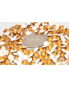 Swarovski 1100 Chaton, Round Rhinestones 24ss Chalk White Pointed Back Unfoiled - 6 Pcs