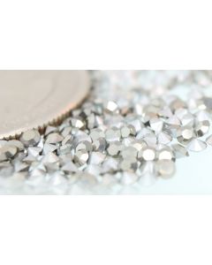Swarovski 1100 Chaton, Round Rhinestones 14pp Comet Argent Dark Pointed Back Gold Foiled - 12 Pcs