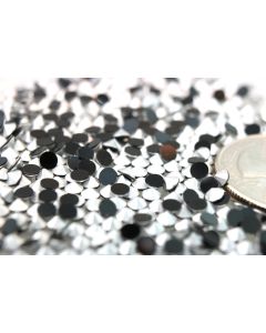 Swarovski 2005B Round Rhinestones 12ss Jet Pointed Back Silver Foiled - 8 Pcs