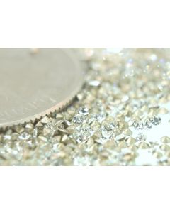 Swarovski 1100 Chaton, Round Rhinestones 04pp Crystal Pointed Back Gold Foiled - 12 Pcs