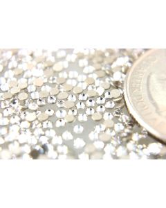 Swarovski 2058 Chaton Rose, Round Rhinestones 05ss Crystal Flatback Silver Foiled - 12 Pcs