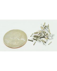 Swarovski 4501 Baguette Rhinestones 5x1.5mm Comet Argent Dark Pointed Back Gold Foiled - 4 Pcs