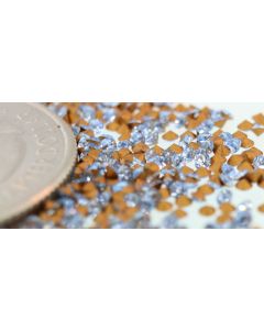 Swarovski 1012 Chaton, Round Rhinestones 06pp Light Sapphire Pointed Back Gold Foiled - 12 Pcs
