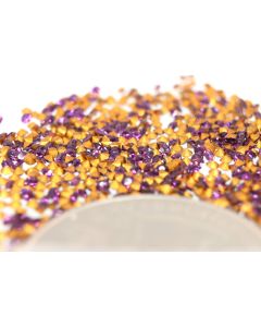 Swarovski 1100 Chaton, Round Rhinestones 07pp Amethyst Pointed Back Gold Foiled - 12 Pcs
