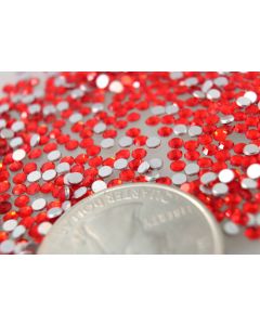Swarovski 2000 Chaton Rose, Round Rhinestones 07ss Hyacinth Flatback Silver Foiled - 12 Pcs