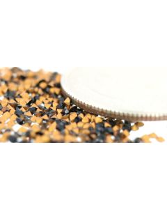 Swarovski 1100 Chaton, Round Rhinestones 08pp Jet Pointed Back Gold Foiled - 12 Pcs