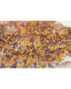 Swarovski 1012 Chaton, Round Rhinestones 09pp Amethyst Pointed Back Gold Foiled - 12 Pcs