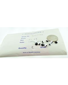 Swarovski 1100 Chaton, Round Rhinestones 29ss Argentia Pointed Back Unfoiled - 4 Pcs