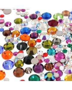 Swarovski Rhinestone Repair Mix, Clear Colors Flatback Glue On - 144 pcs