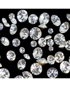 Swarovski Rhinestone Repair Mix, Crystal Round Chaton, Foiled Back - 144 pcs
