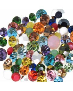 Swarovski Large Rhinestone Repair Mix, Odd Colors Round, Foiled Back - 72 pcs